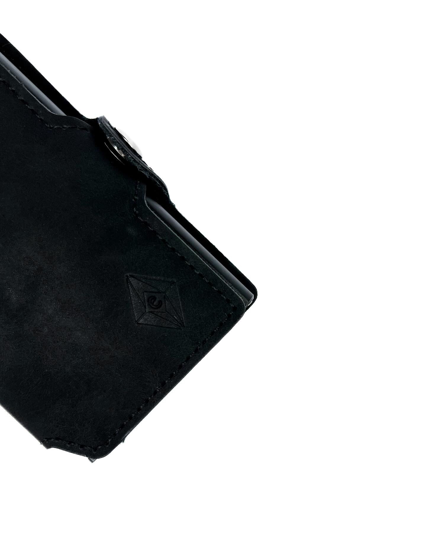Card holder standard buton black. RFID