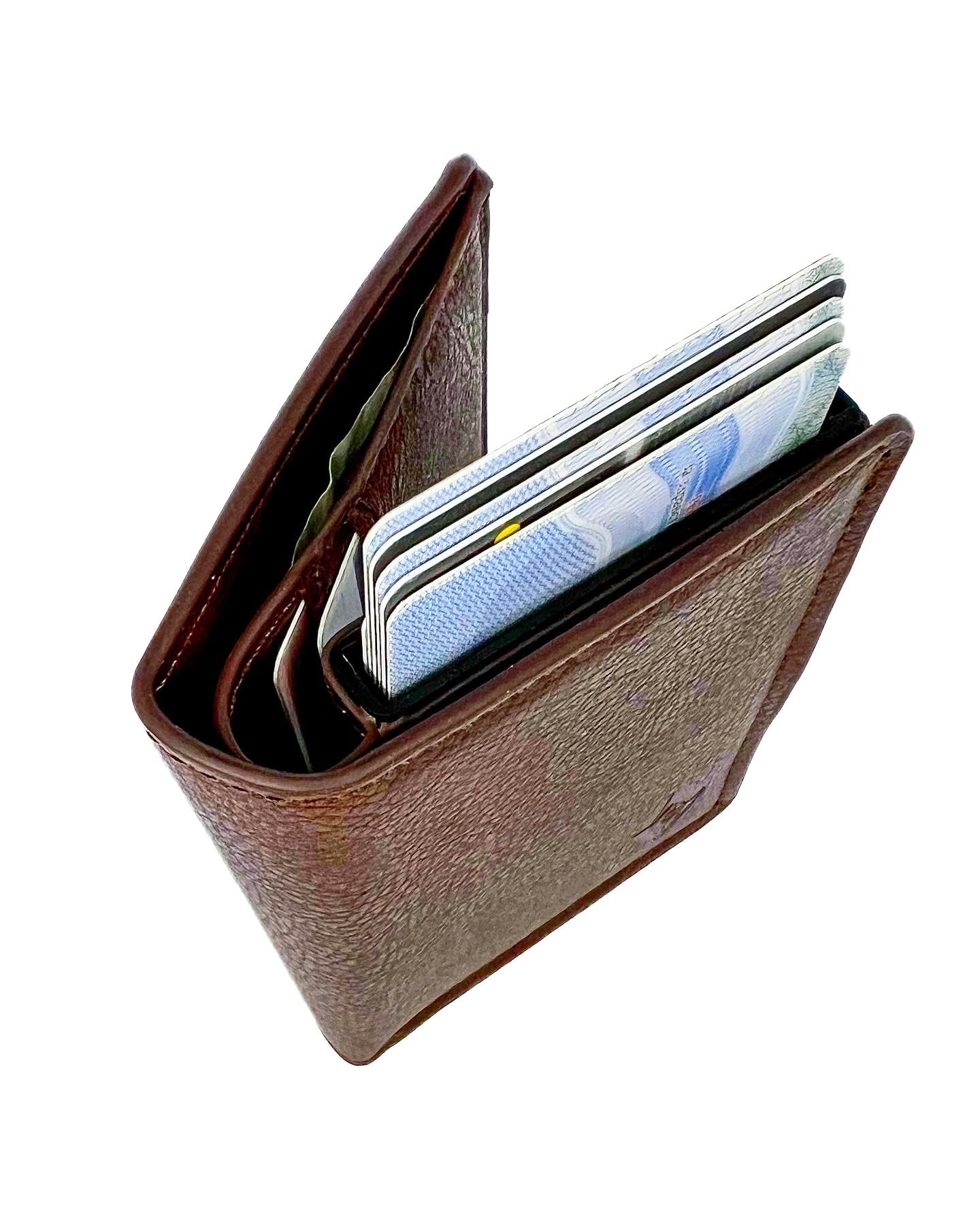 Card holder wallet chocolate.RFID