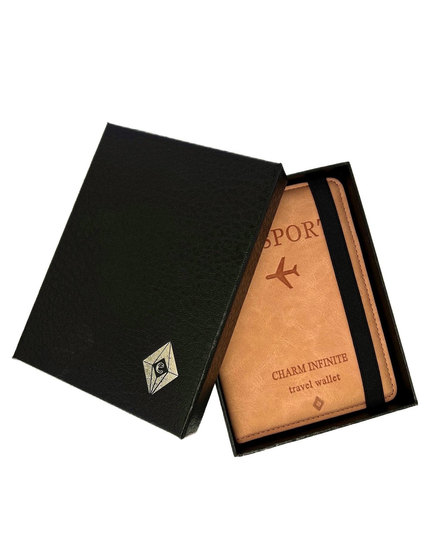 Passport holder peach. RFID