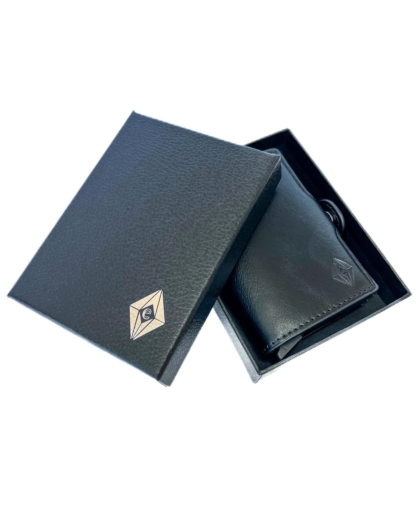 Card holder double black. RFID