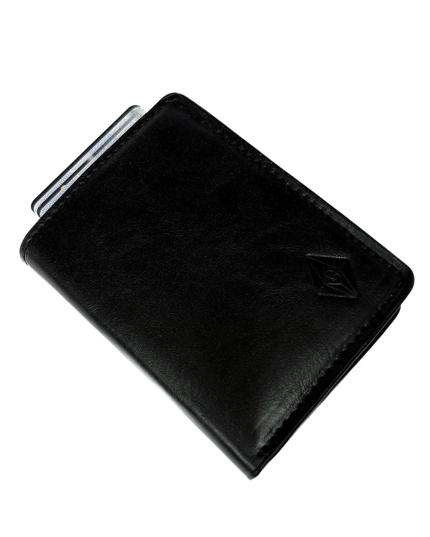 Card holder wallet black.RFID