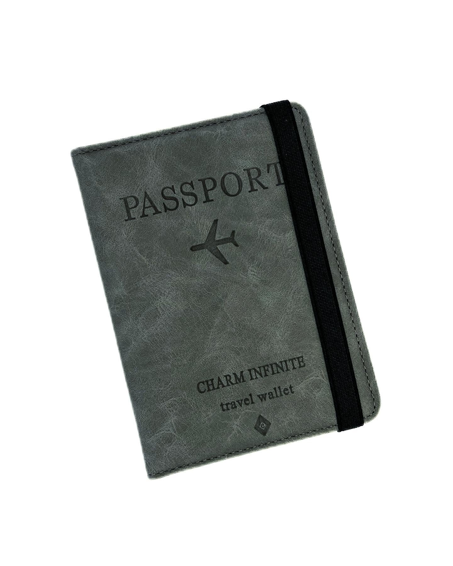 Passport holder gray. RFID
