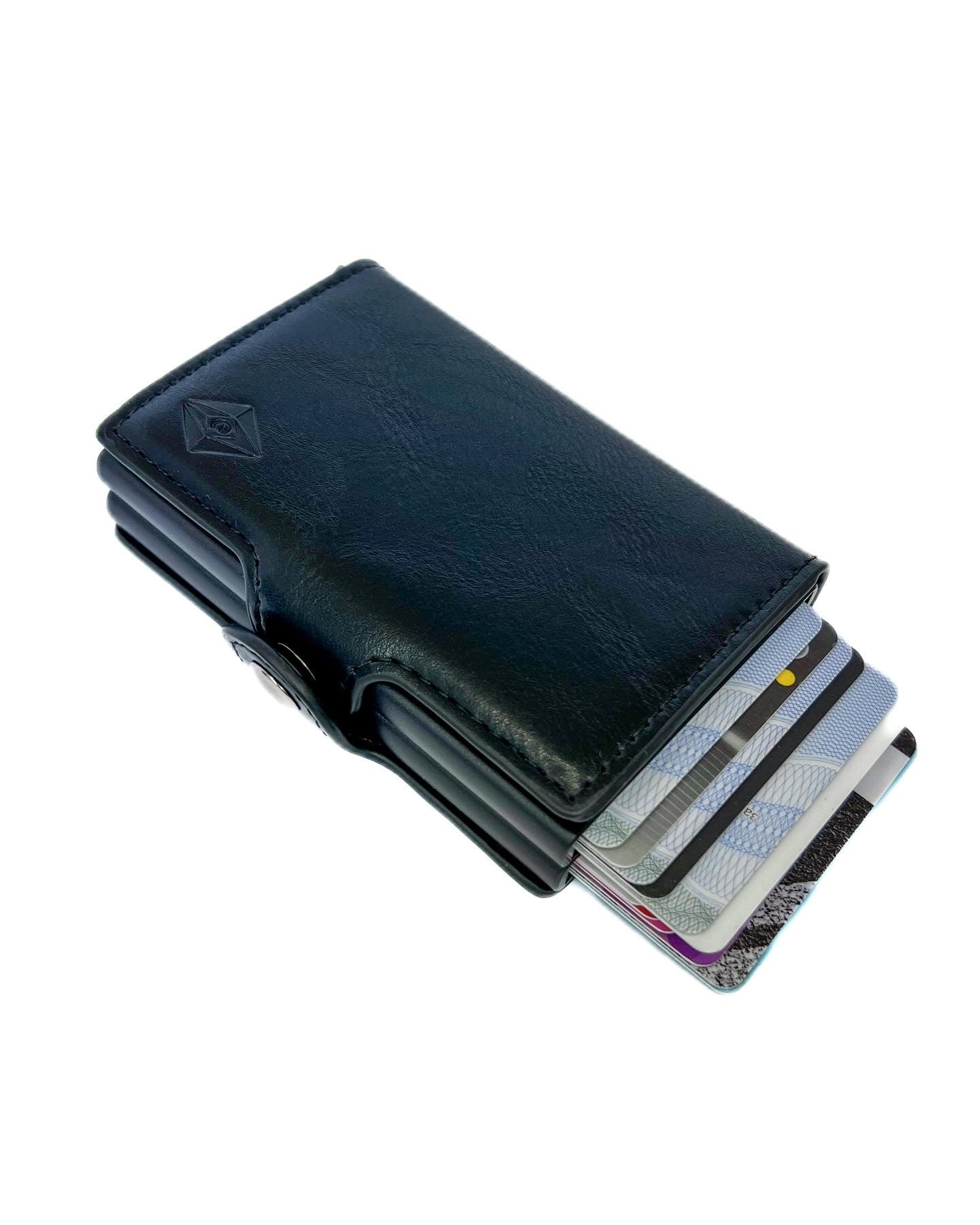 Card holder double black. RFID