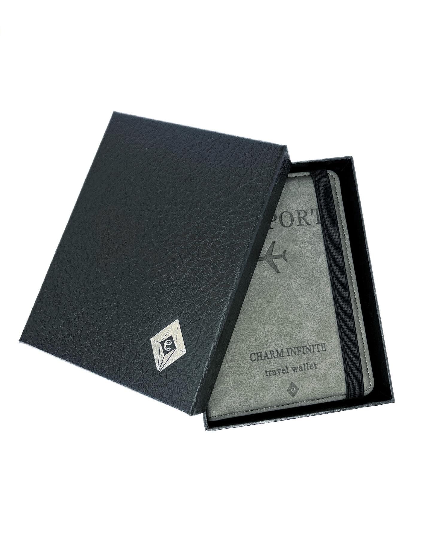 Passport holder gray. RFID