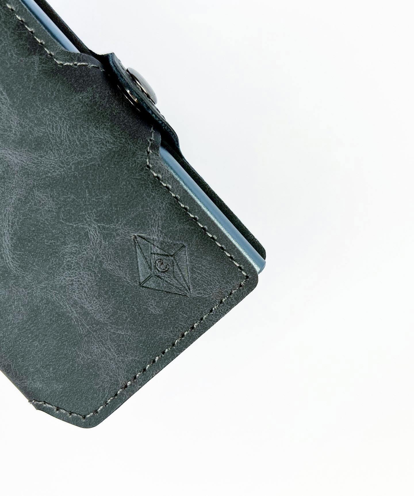 Card holder standard button gray. RFID. Serbia