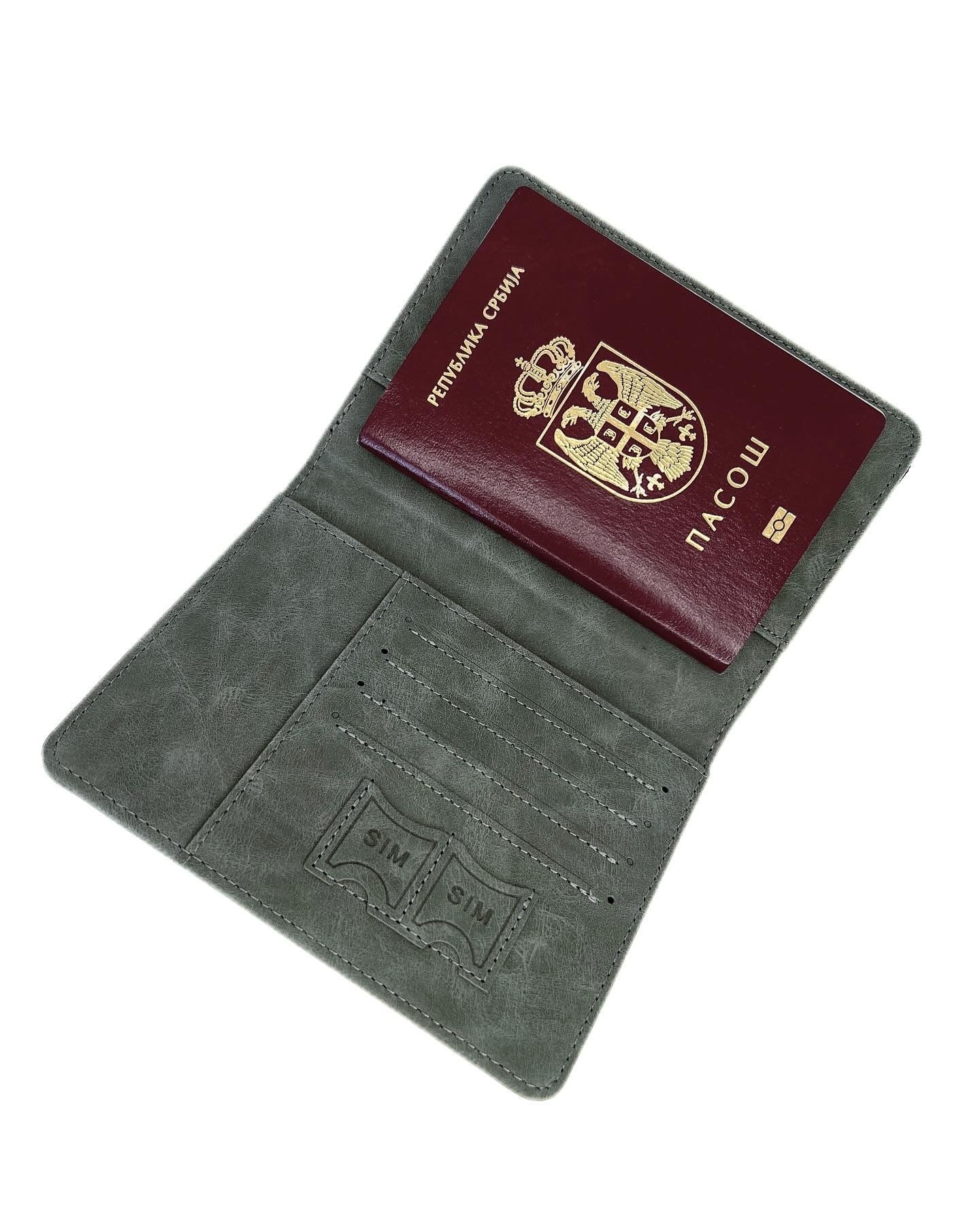 Passport holder gray. RFID