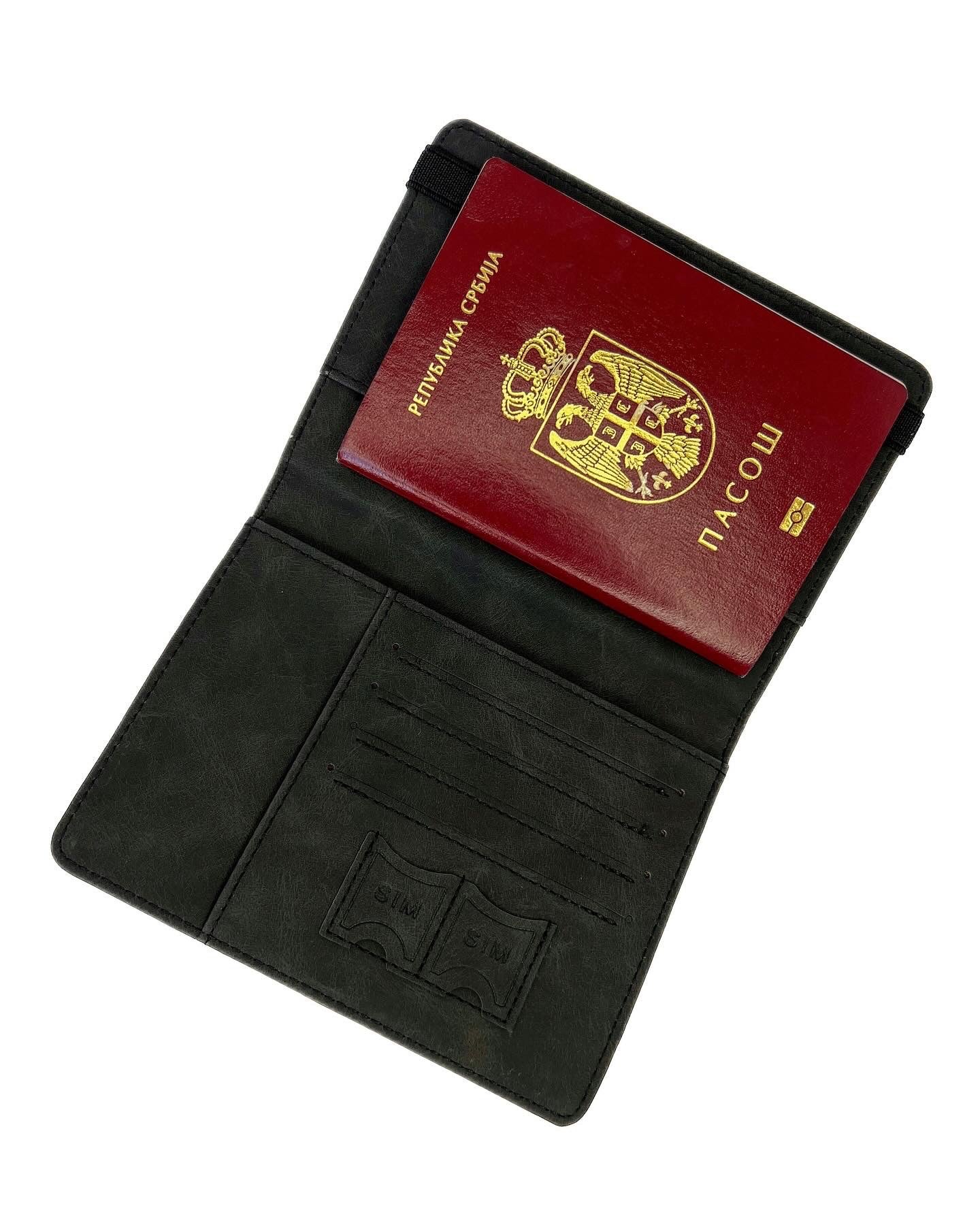 Passport holder black.RFID