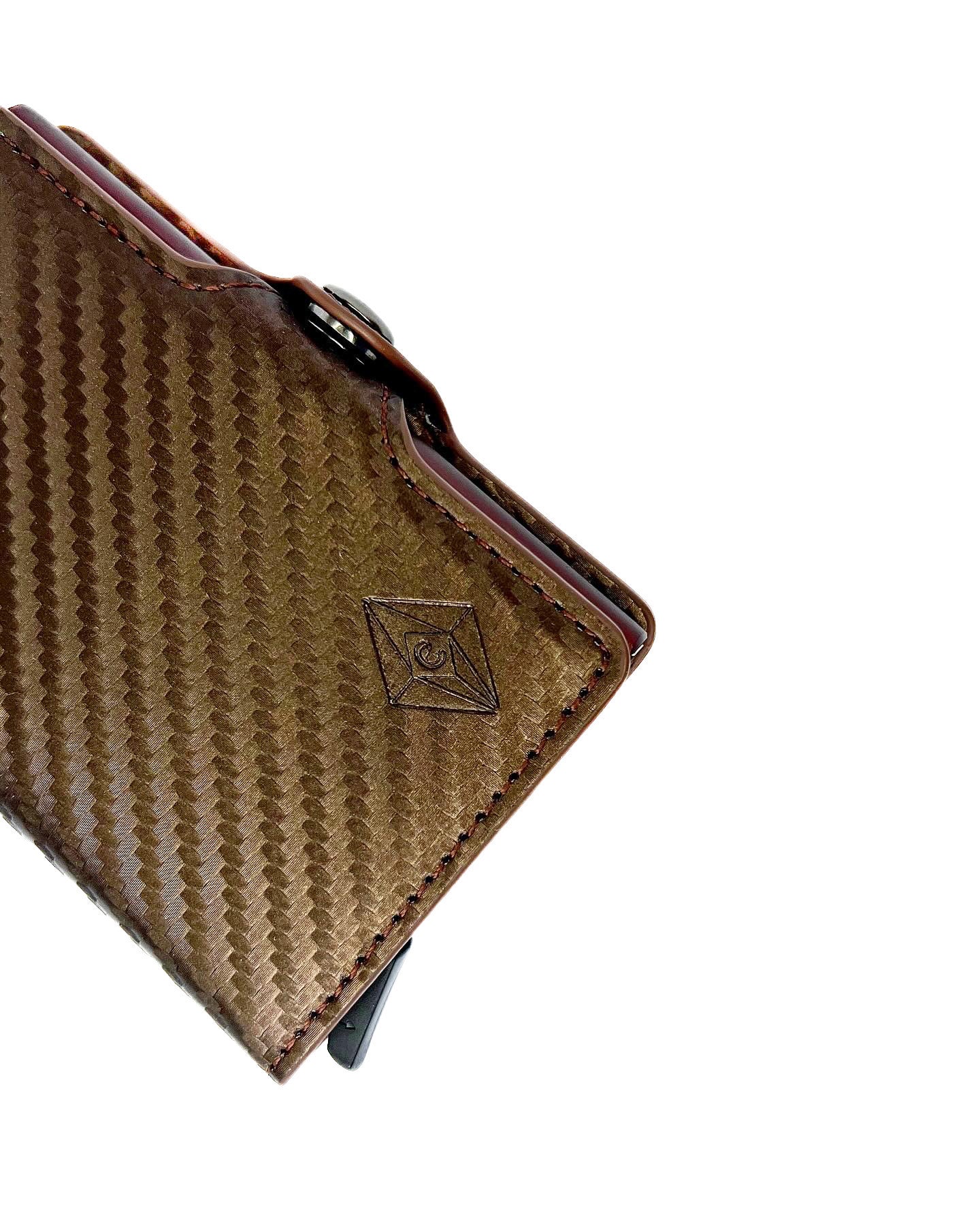 Card holder zip carbon bacar. RFID