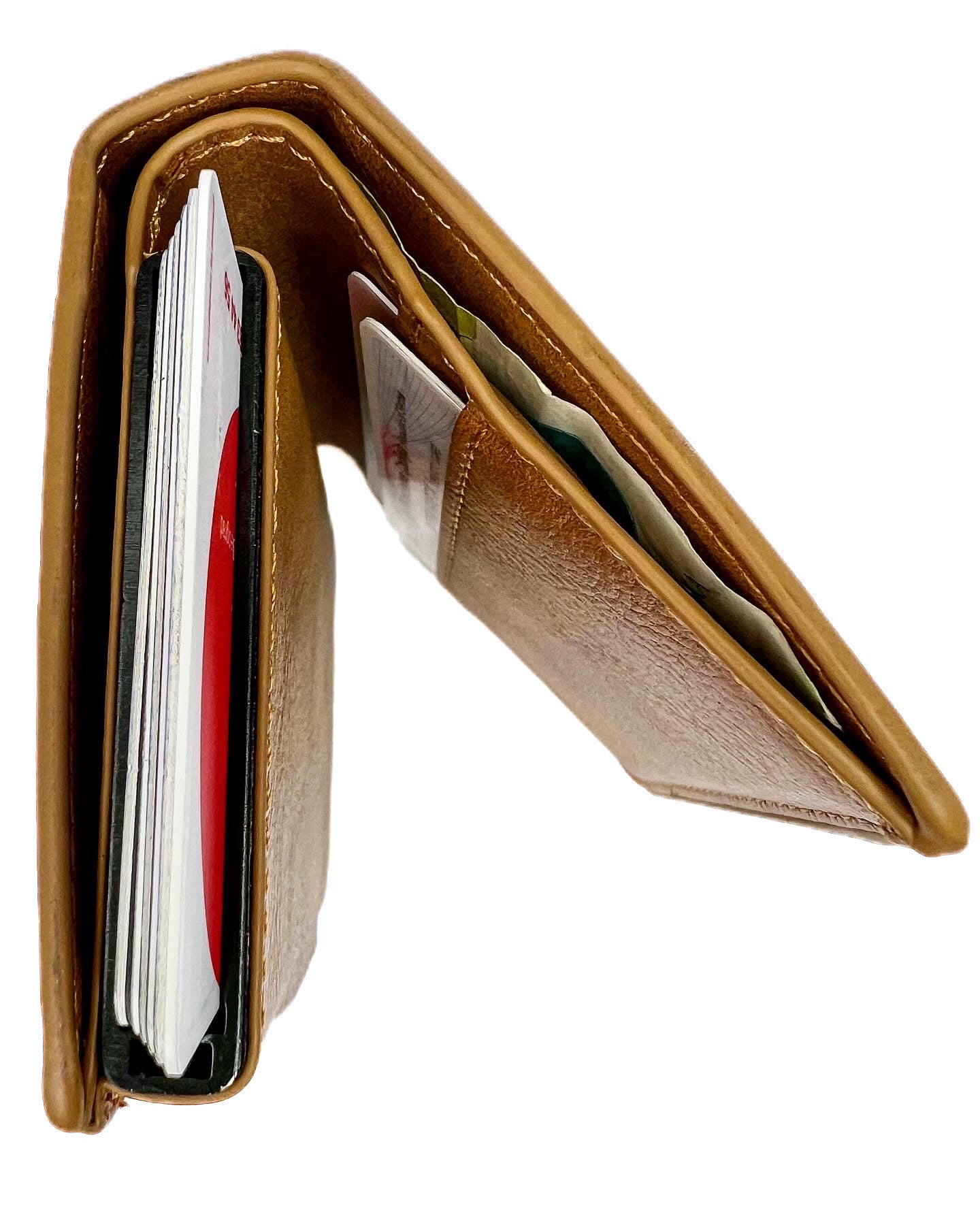 Card holder wallet camel.RFID