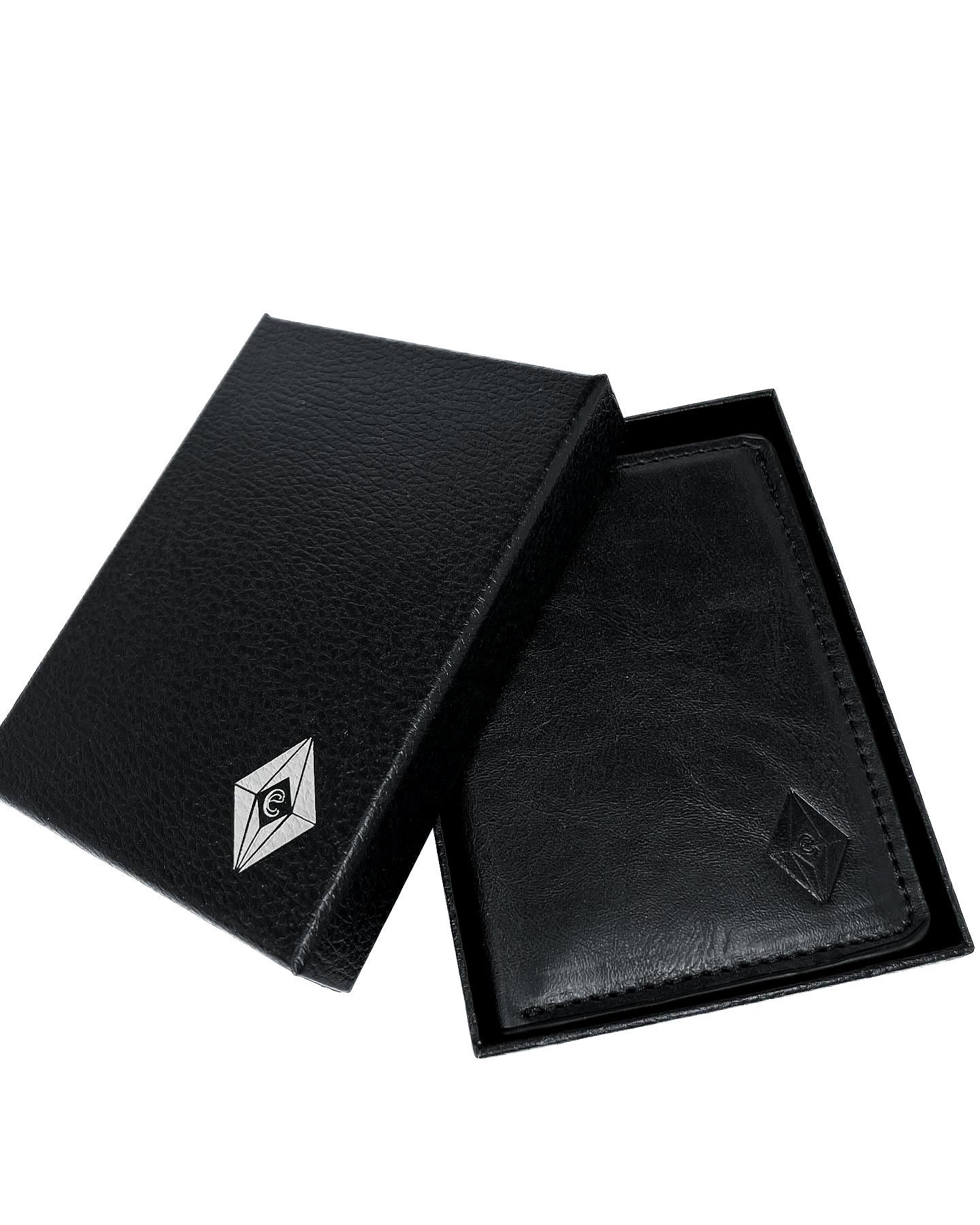 Card holder wallet black.RFID