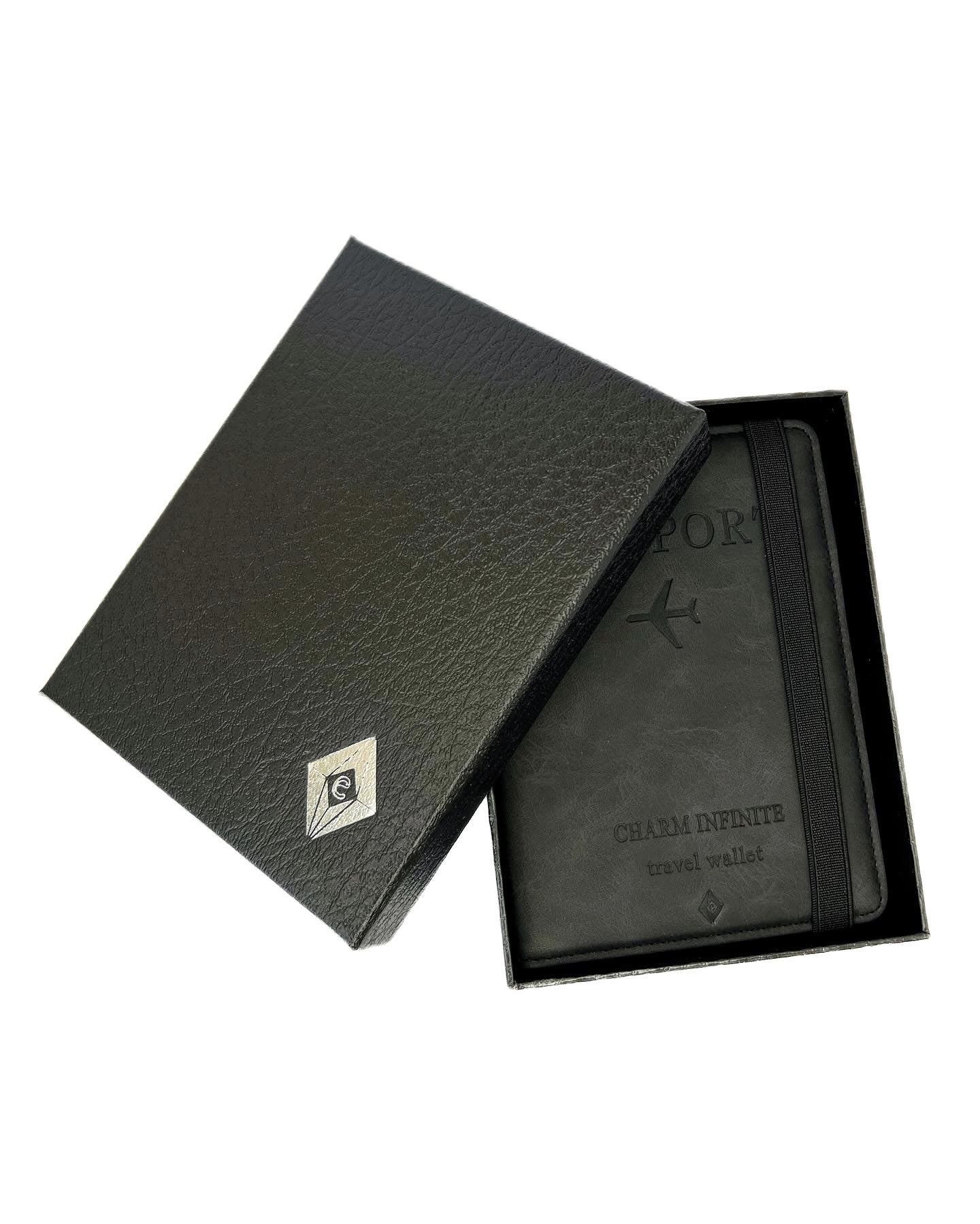 Passport holder black.RFID