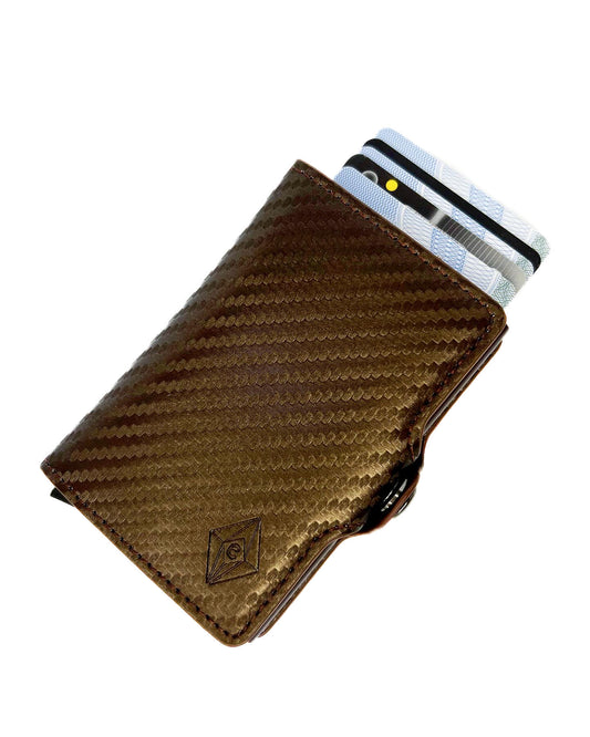 Card holder zip carbon bacar. RFID