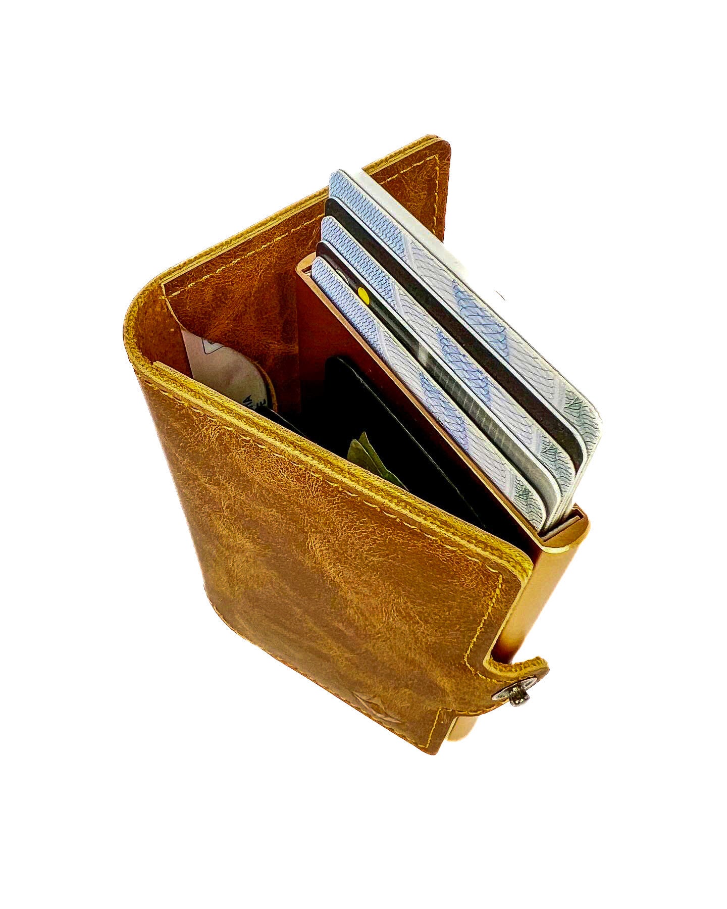 Card holder standard button camel. RFID