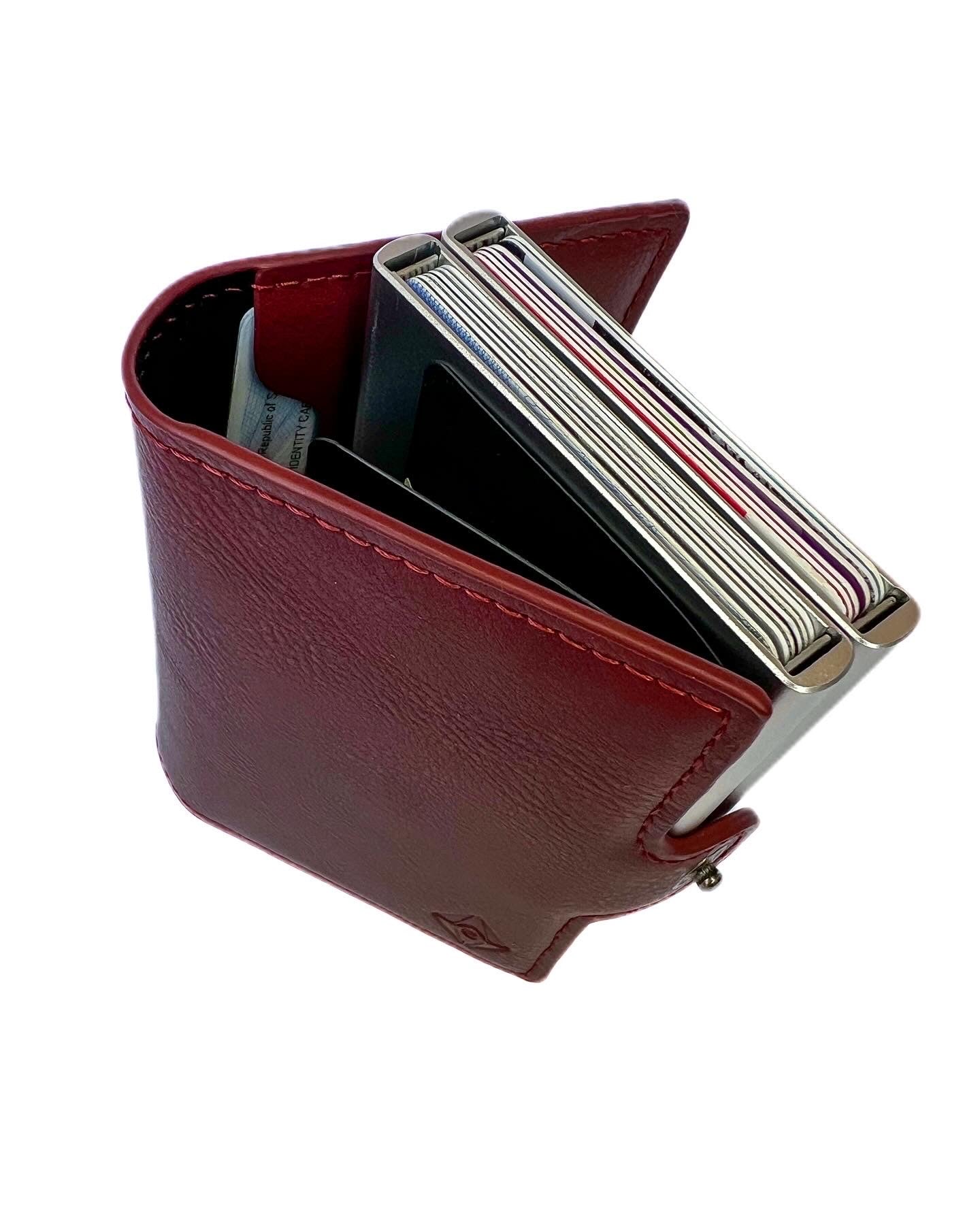 Card holder double red. RFID