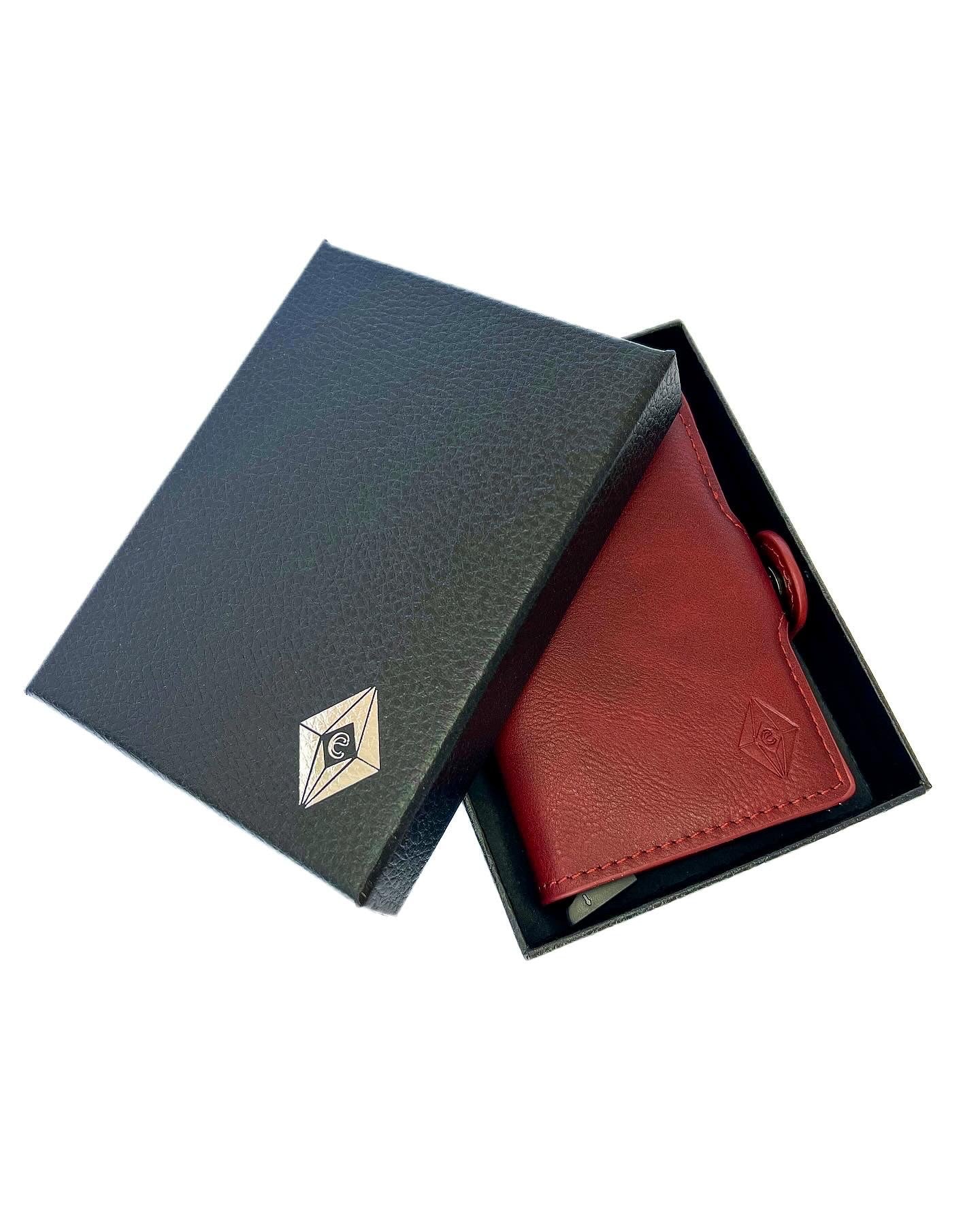 Card holder double red. RFID