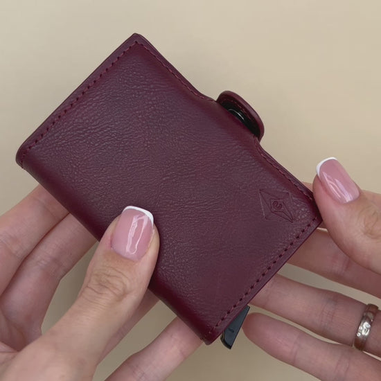 Card holder double red. RFID
